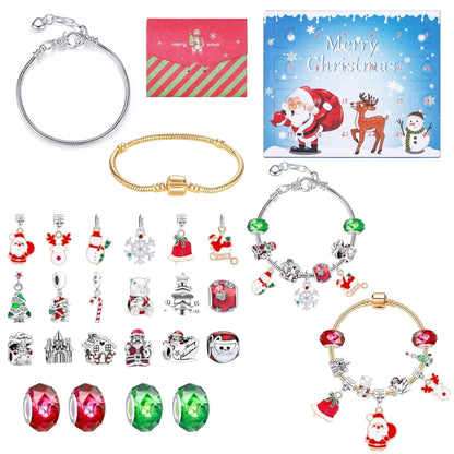 🎅 DIY 24 napos karácsonyi visszaszámláló naptár karkötő szett