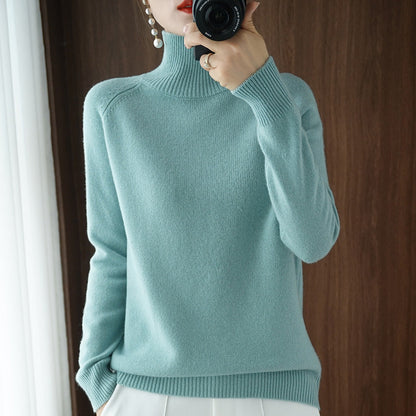【S-2XL】💖Egyszínű garbó, kötött pulóver