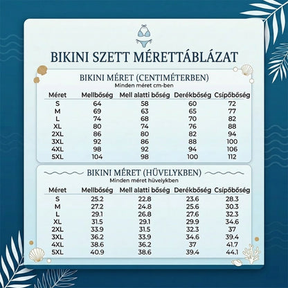 Lenyűgöző nyári strandbikini-szett – színekkel kontrasztos és csíkos mintával