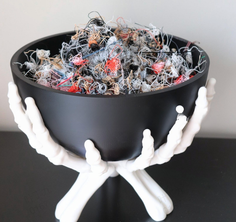 💀Halloween-meglepetés🎃Kreatív koponya kés tartó gyantából