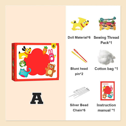 【✨Kézzel készített DIY】🧸DIY varrókészlet gyerekeknek