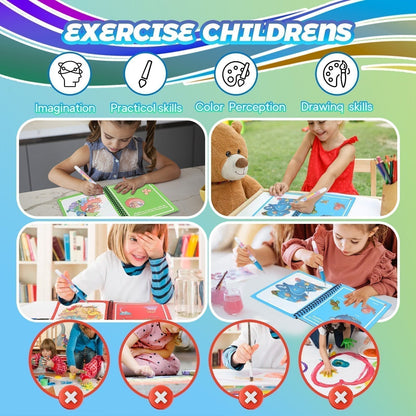 🌹 VÁSÁROLJ 1 KAPSZ 1 INGYEN 🎁✨️ Varázslatos Vízfesték Könyv 🧠