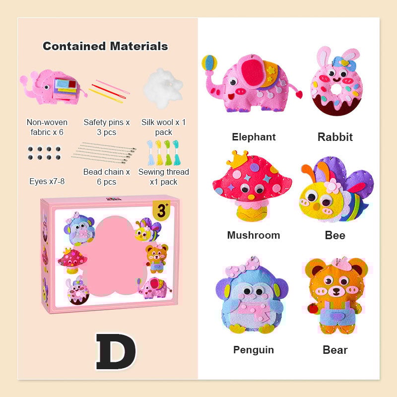 【✨Kézzel készített DIY】🧸DIY varrókészlet gyerekeknek