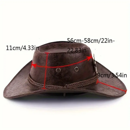 🤠 Vintage Cowboy Kalap – Ikonikus Vadnyugati Stílus, UV-védelem és Nyári Kényelem