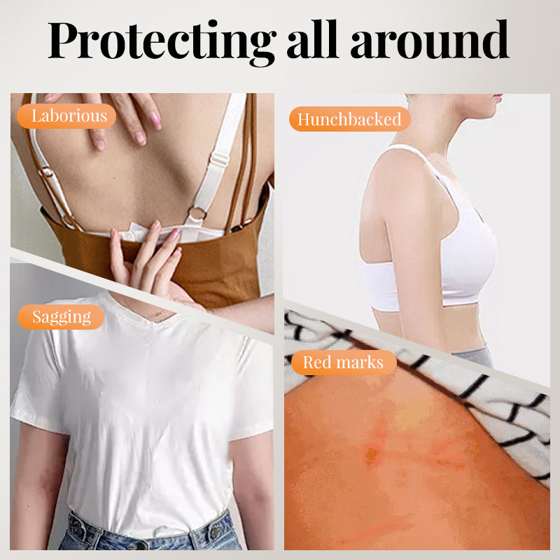 【S-XL】💕Női elülső lezárás varrás nélküli hátsó támogatás melltartó