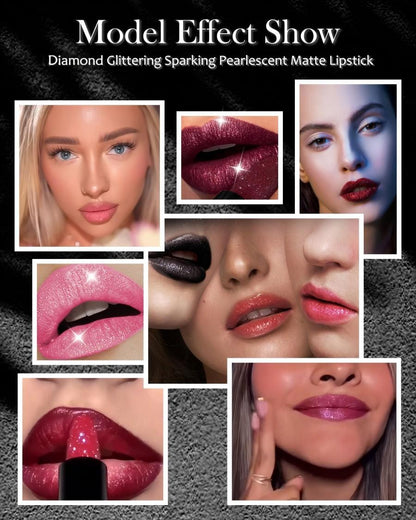 【1+1 ingyen】💋 Gyémánt ajakfény csillogó rúzs vízálló 🥰🎁