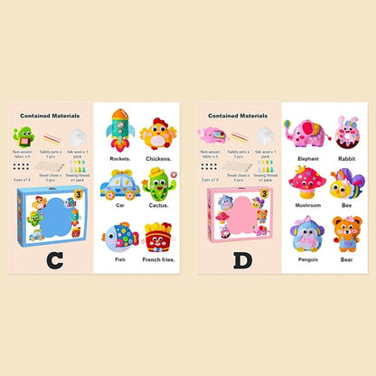 【✨Kézzel készített DIY】🧸DIY varrókészlet gyerekeknek