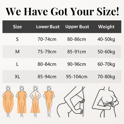 【S-XL】💕Női elülső lezárás varrás nélküli hátsó támogatás melltartó