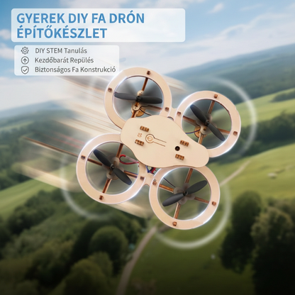 ✈️⚡ Fa összeállítható távirányítású repülőgép, drónmodell