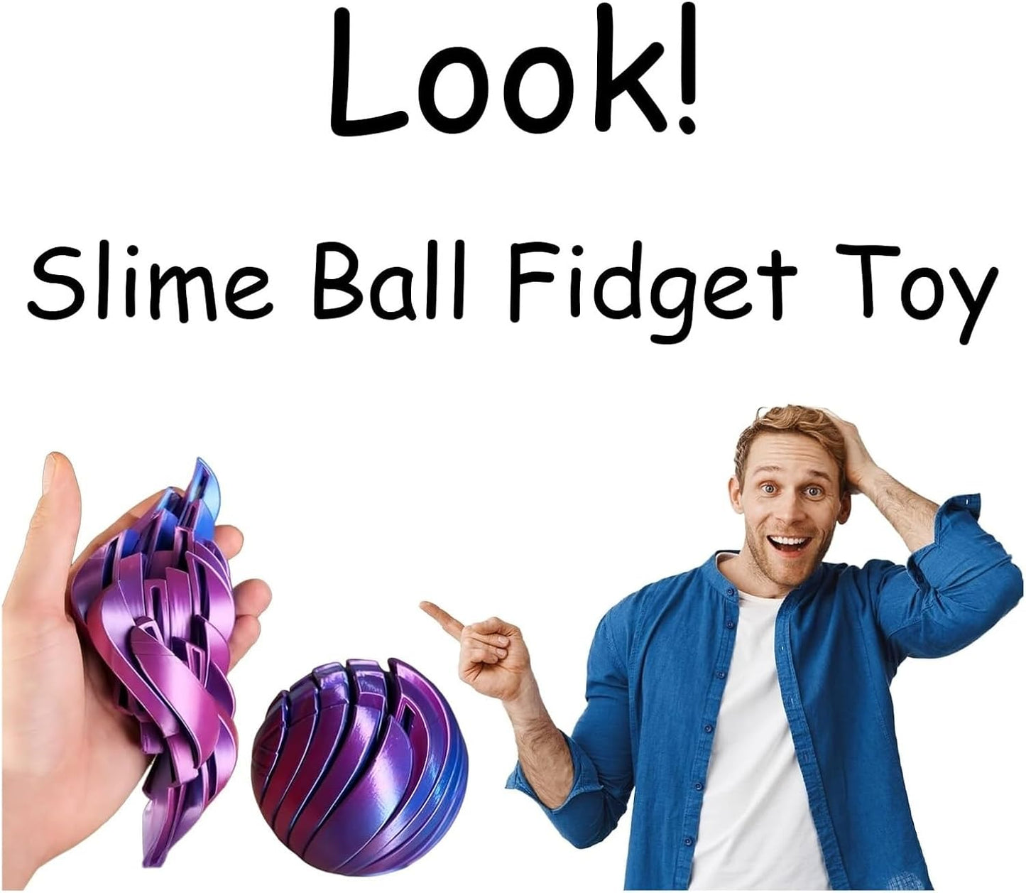 🎁🎅 3D nyomtatott slime labda fidget játék👍
