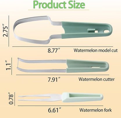🍉Többfunkciós rozsdamentes acélból készült görögdinnye szeletelő3