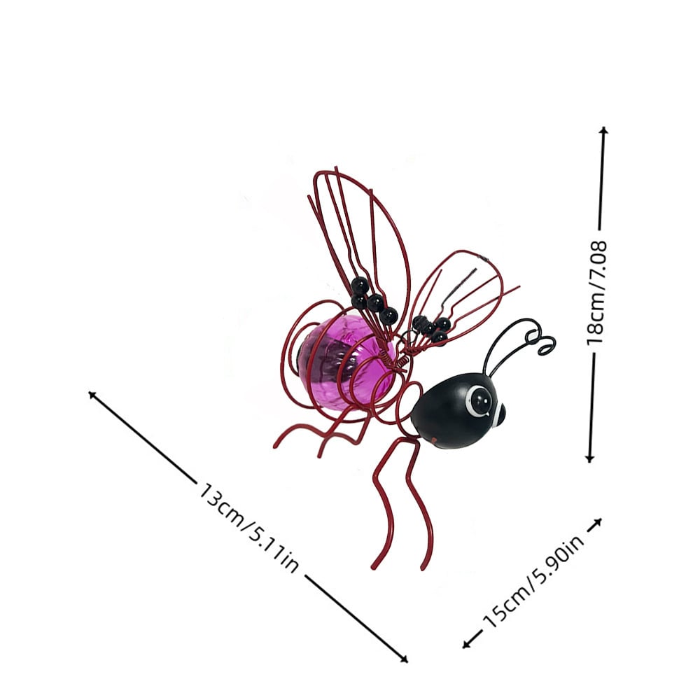 🐝 Varázsoljon bájt a kertjébe – Napelemes függő méh lámpa szív alakú szárnyakkal – Utánvétes 🌻💡
