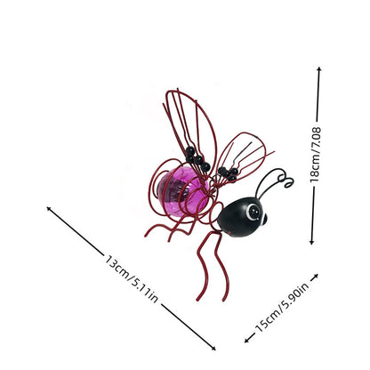 🐝 Varázsoljon bájt a kertjébe – Napelemes függő méh lámpa szív alakú szárnyakkal – Utánvétes 🌻💡