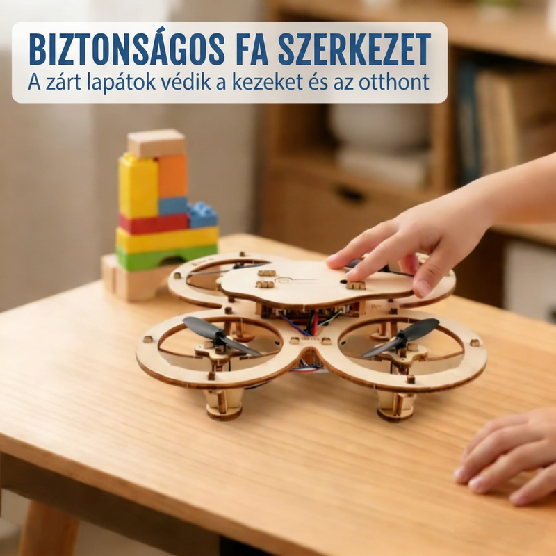✈️⚡ Fa összeállítható távirányítású repülőgép, drónmodell