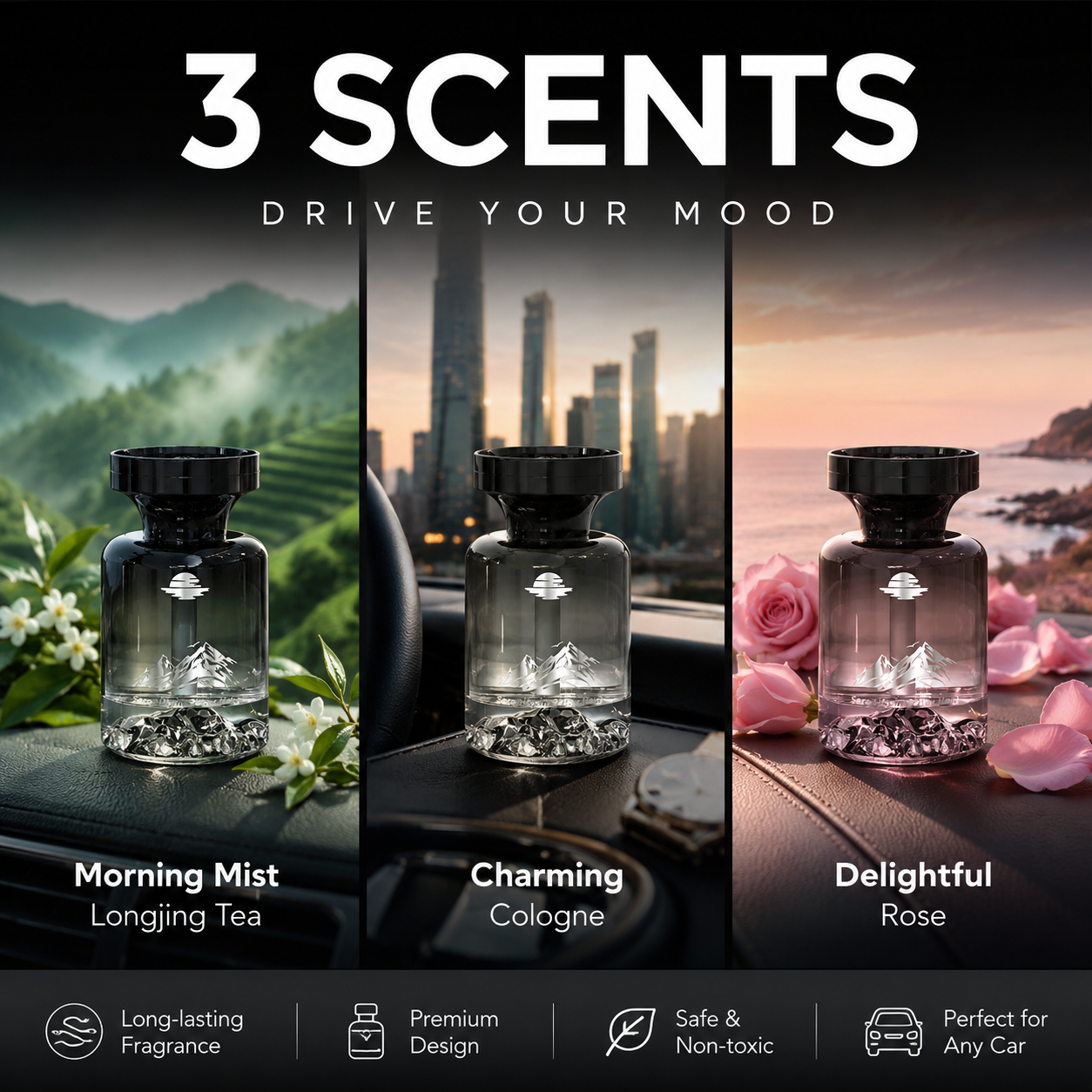 🥳2026-OS KIÁRUSÍTÁS🥳💞Több mint 50 ezer eladott példány!🚗🌿 Tartós autóillatosító – természetes növényi kivonatokkal, eltünteti a füst és a háziállatok szagát! 💨✨