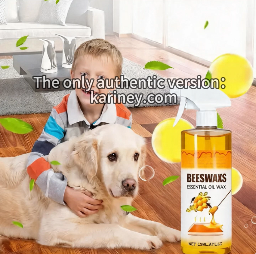 ✨ ScratchErase méhviaszos fa padló spray – tisztít, visszaadja a fényt és eltünteti a karcolásokat! 🧹