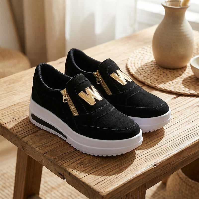 👍 Női alkalmi platform Slip-on ortopédiai cipők 👞 | Kényelmes és stílusos viselet egész nap