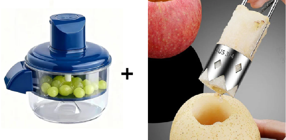 🔥🍊Átlátszó elektromos gyümölcs- és zöldséghámozó