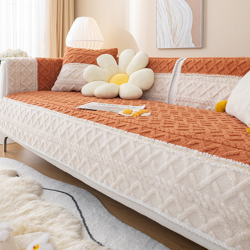 🛋️Szép ajándék – Csúszásgátló flüss kanapéhuzat🧵