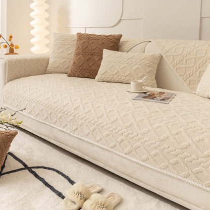 🛋️Szép ajándék – Csúszásgátló flüss kanapéhuzat🧵