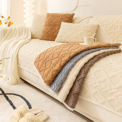 🛋️Szép ajándék – Csúszásgátló flüss kanapéhuzat🧵