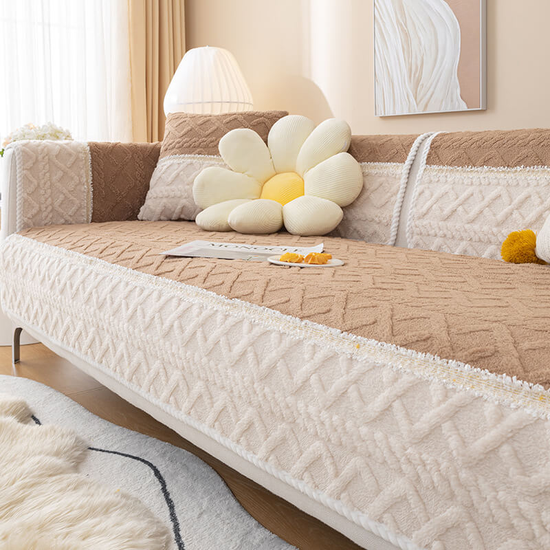🛋️Szép ajándék – Csúszásgátló flüss kanapéhuzat🧵