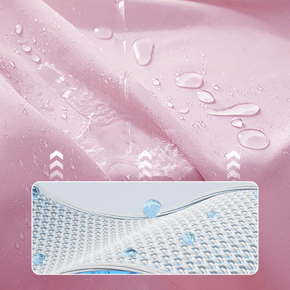 🌧️🥼 Újrafelhasználható esőkabát motorháztetővel (felnőtt modell)