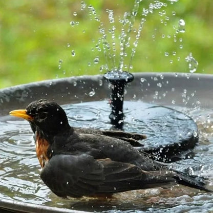 ☀️🔋 Napenergia Szökőkút Madárfürdő Szivattyú – 1.4W Napelem, 4 Fúvóka & Merülő Kivitel Tóhoz, Kerthez és Medencéhez 🦜💧