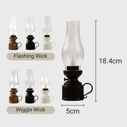 👍 Vintage paraffin lámpa LED technológiával és elektronikus gyertyatartó hintával💥