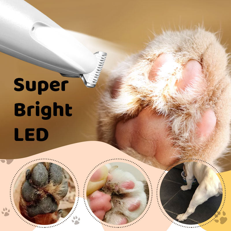 🐱Újratölthető vízálló állatnyíró - LED-es világítással