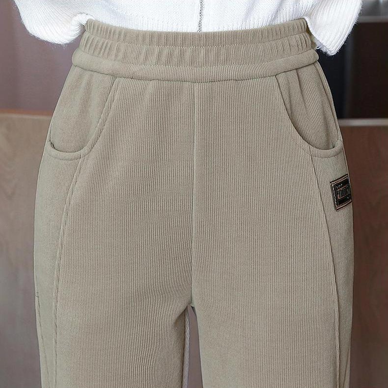🔥👖NŐI PÁRNÁZOTT KARCSÚSÍTÓ MAGAS DEREKÚ KORDBÁRSONY NADRÁGOK