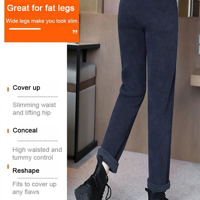 🔥👖NŐI PÁRNÁZOTT KARCSÚSÍTÓ MAGAS DEREKÚ KORDBÁRSONY NADRÁGOK