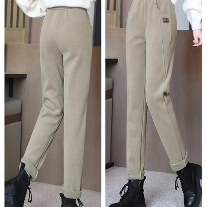 🔥👖NŐI PÁRNÁZOTT KARCSÚSÍTÓ MAGAS DEREKÚ KORDBÁRSONY NADRÁGOK