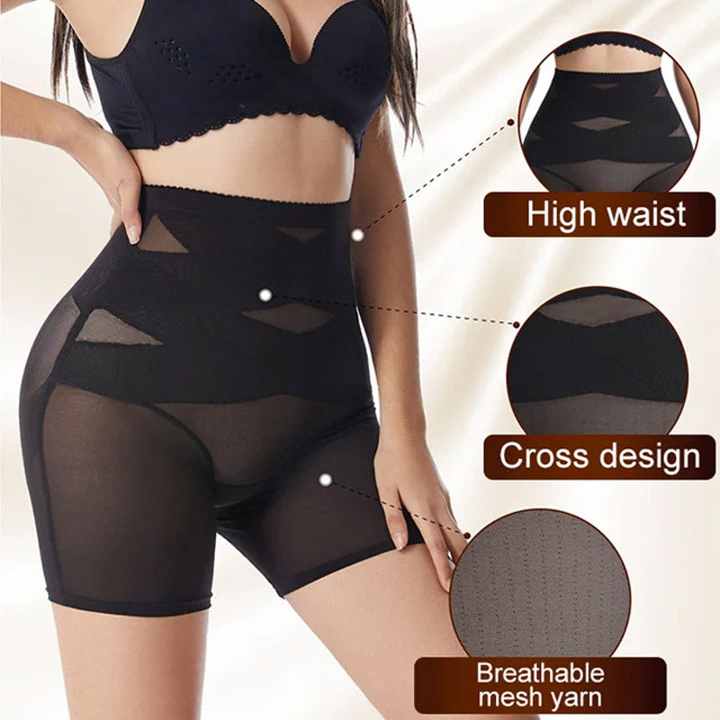 🔥Magas derék Tummy Control Butt-Lifting Shapewear Panty magas deréktájon