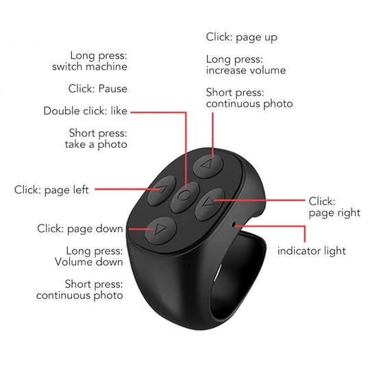 Vezeték nélküli Bluetooth távirányító