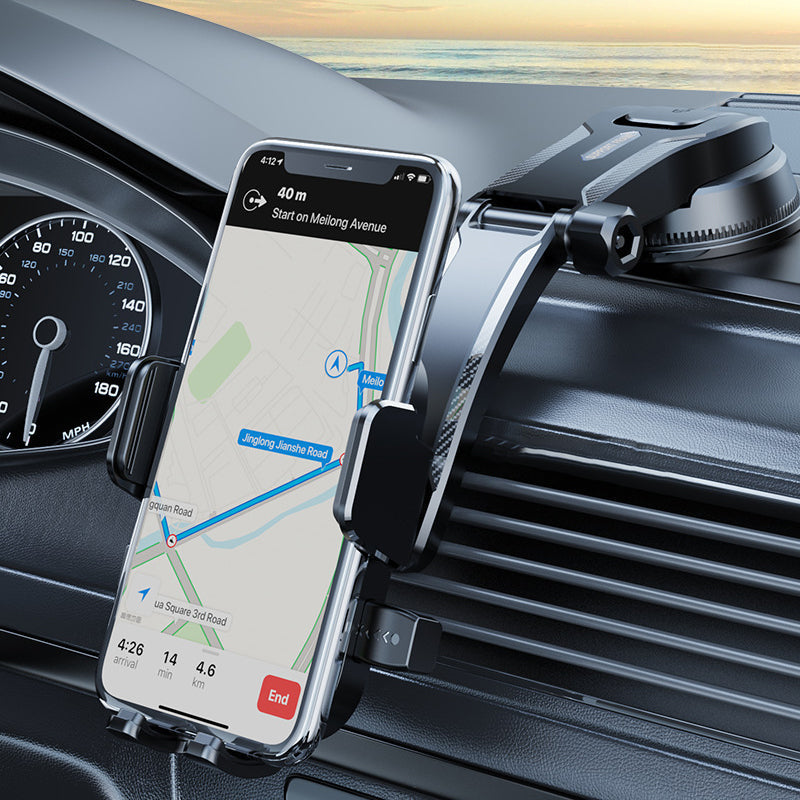 📱🚗 Többfunkciós autós mobiltelefon-tartó erős tapadókoronggal – stabil és állítható