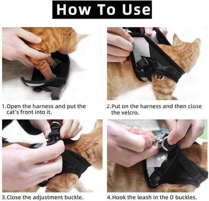 🐱🌙✨ Fényvisszaverő csíkkal ellátott, állítható és lélegző macskahordozó – biztonságosabbá és kényelmesebbé teszi a sétát, és éjszaka is jobban láthatóvá teszi a macskát 🐾