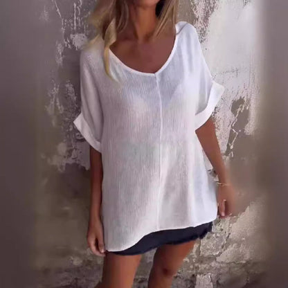 💞Túlméretezett V-nyakú póló nőknek
