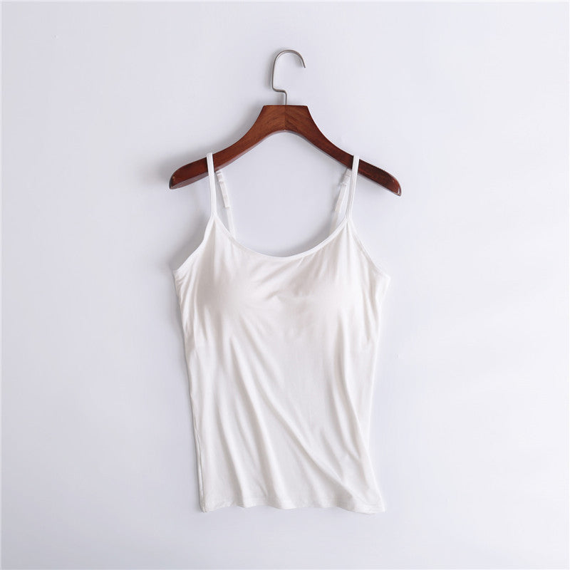 【S-6XL】👙Szexi Gathering Bra Tank Top beépített melltartóval