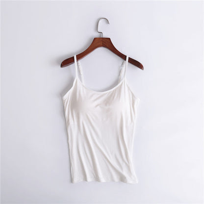 【S-6XL】👙Szexi Gathering Bra Tank Top beépített melltartóval