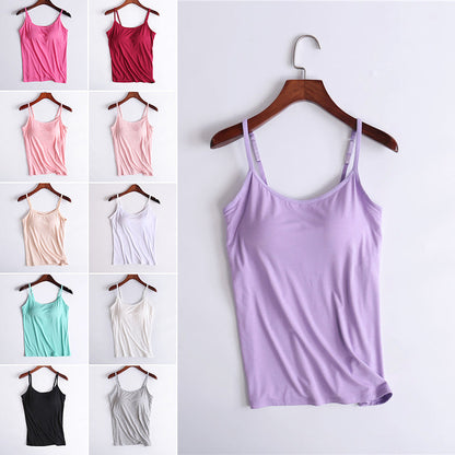 【S-6XL】👙Szexi Gathering Bra Tank Top beépített melltartóval
