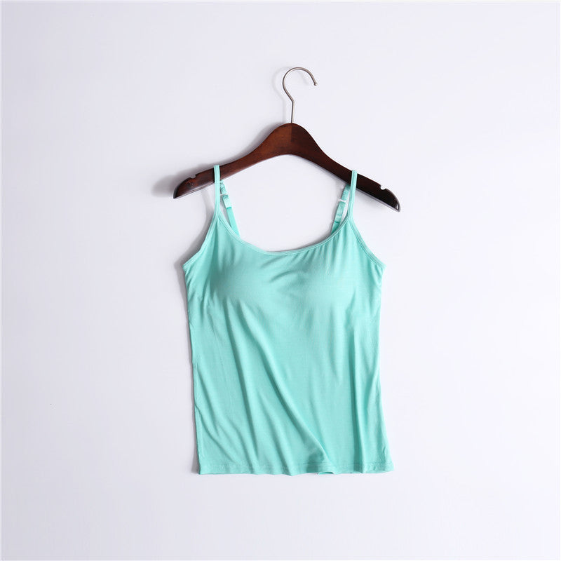 【S-6XL】👙Szexi Gathering Bra Tank Top beépített melltartóval