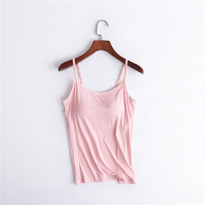 【S-6XL】👙Szexi Gathering Bra Tank Top beépített melltartóval