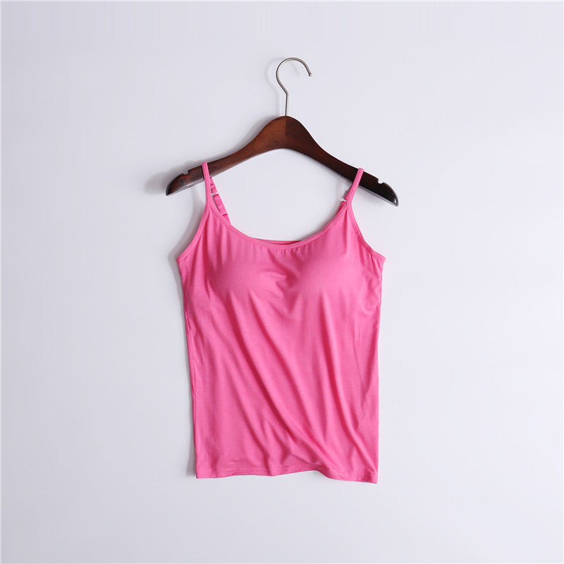 【S-6XL】👙Szexi Gathering Bra Tank Top beépített melltartóval