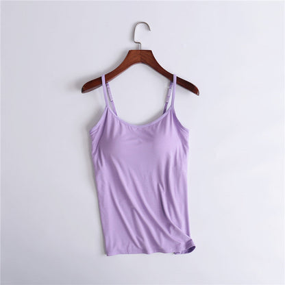 【S-6XL】👙Szexi Gathering Bra Tank Top beépített melltartóval