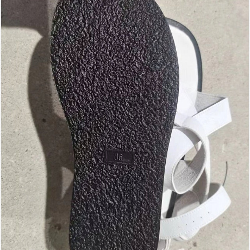 Női állítható boka csattal Crossover szandálok