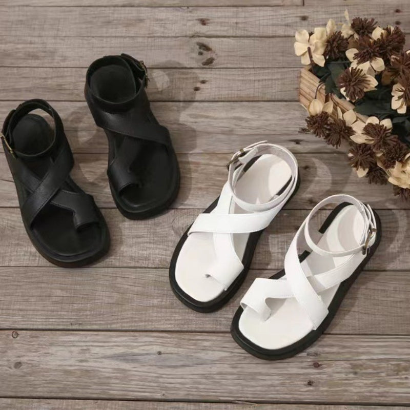 Női állítható boka csattal Crossover szandálok