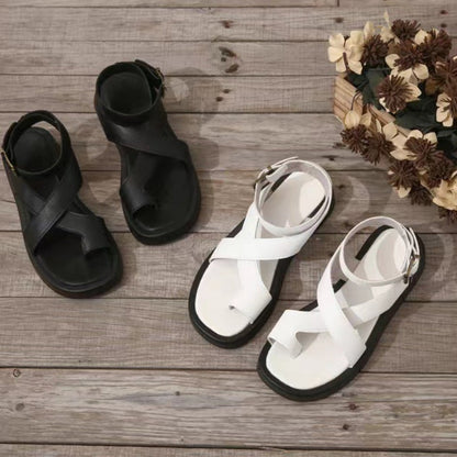 Női állítható boka csattal Crossover szandálok