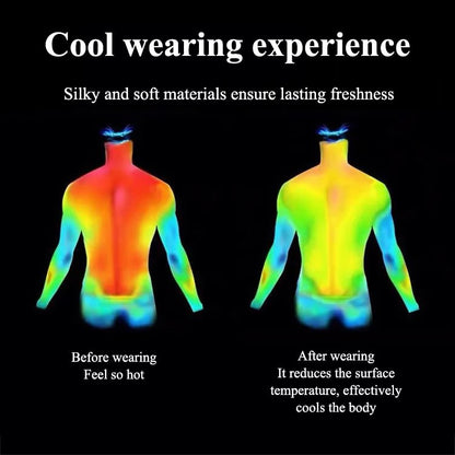 👔Férfi műszaki anyagból készült ing ❄️ Jéghideg hűsítő hatás, optimális légáteresztő képesség, könnyű és foltálló – nyári viseletre 📢