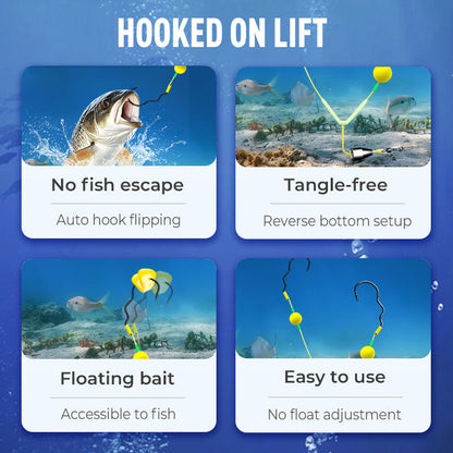 🔥Vásárlás 2 kap 3 ingyenes 💦 Dupla horogkészlet megfordítható kialakítással🐟